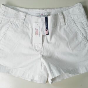 Vineyard Vines Women's White Size 0 Every Day Shorts (White Cap)